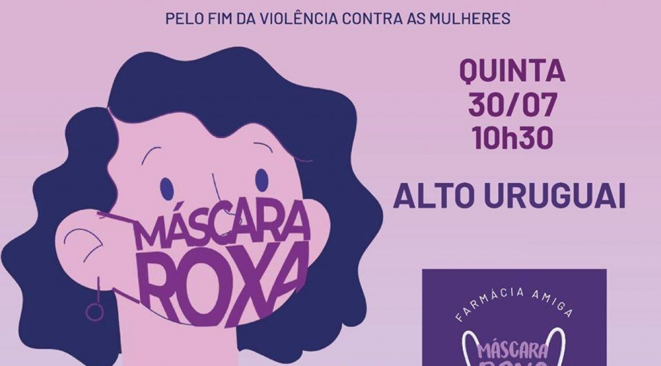 Itatiba do Sul participará da campanha Máscara Roxa.